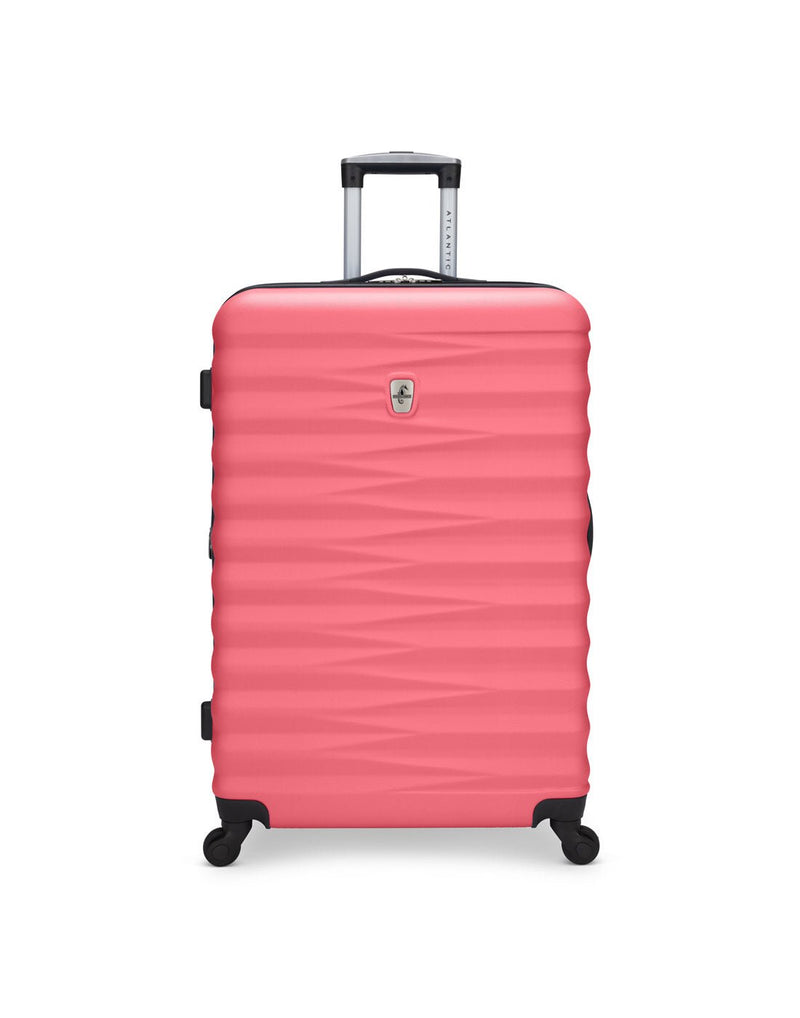 Atlantic Chaser Hardside 28" Expandable Spinner in spiced coral, pink colour, front view