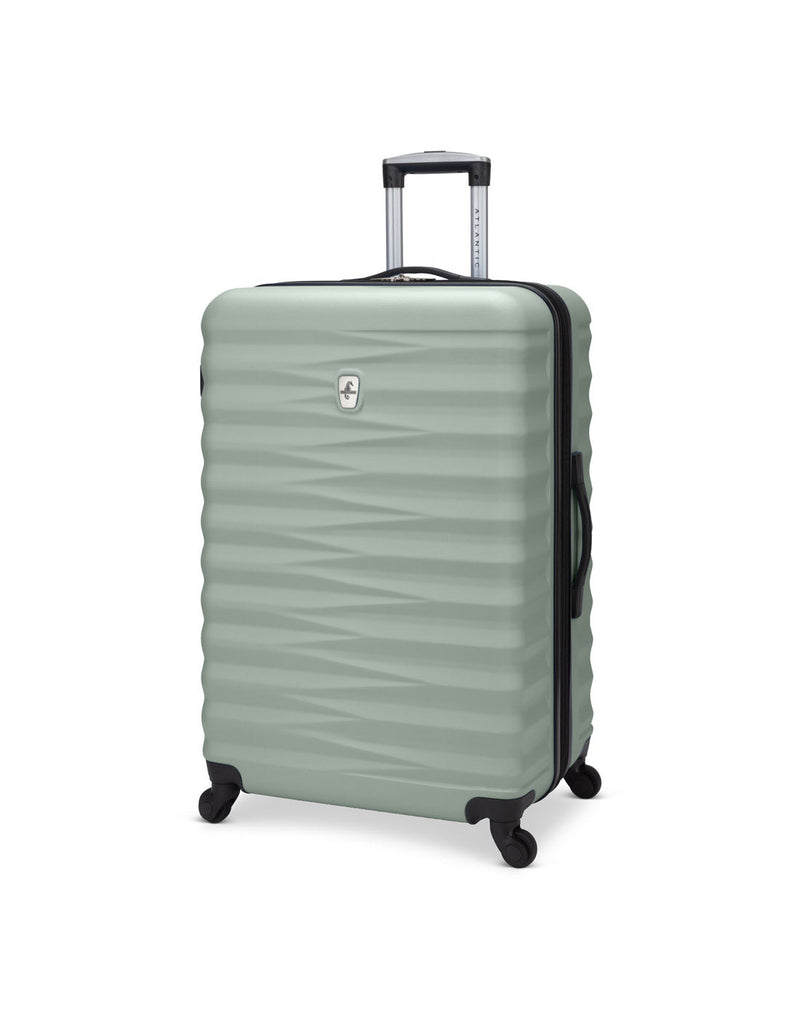 Atlantic Chaser Hardside 28" Expandable Spinner in seagrass, pale green colour, front angled view