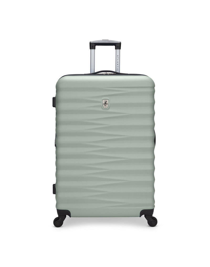 Atlantic Chaser Hardside 28" Expandable Spinner in seagrass, pale green colour, front view