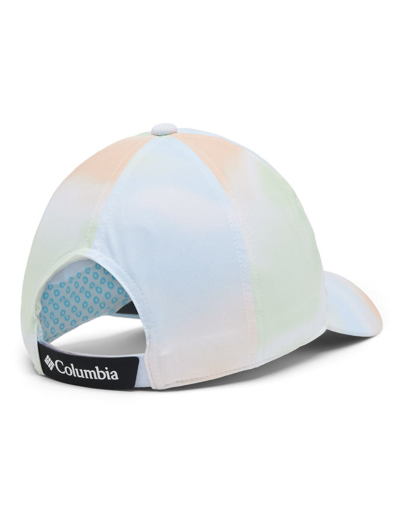 Columbia Coolhead™ II Ball Cap in white undercurrent print, back view