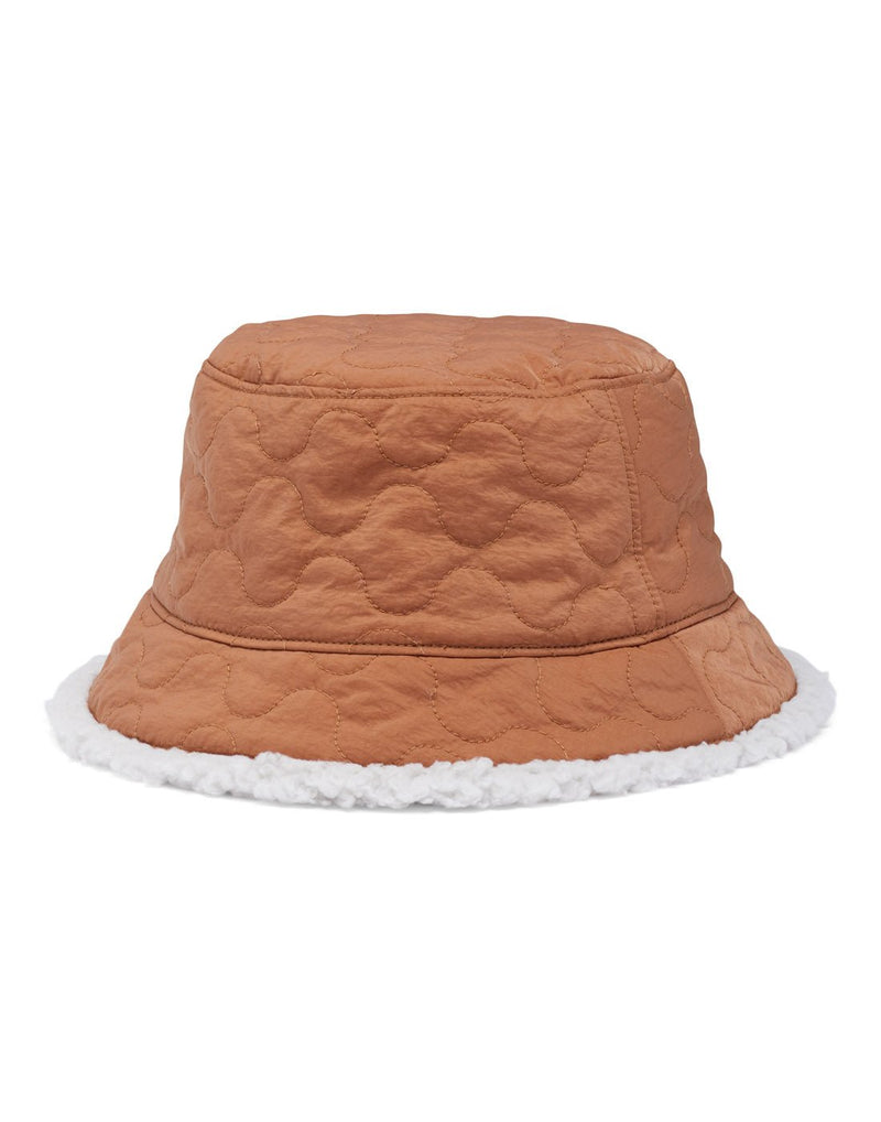 Right side view of the Columbia Winter Pass™ Reversible Bucket Hat in Camel Brown colour.