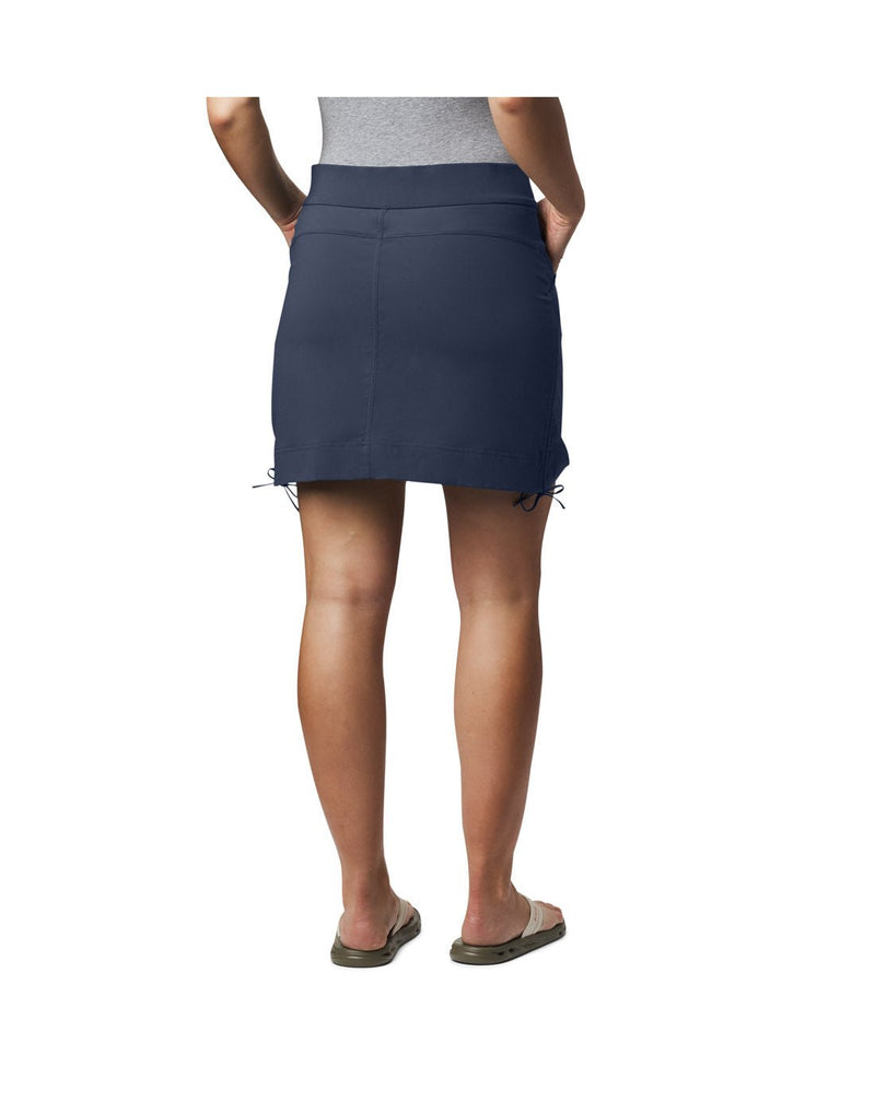 Woman wearing Columbia Women's Anytime Casual™ Skort - nocturnal, back view
