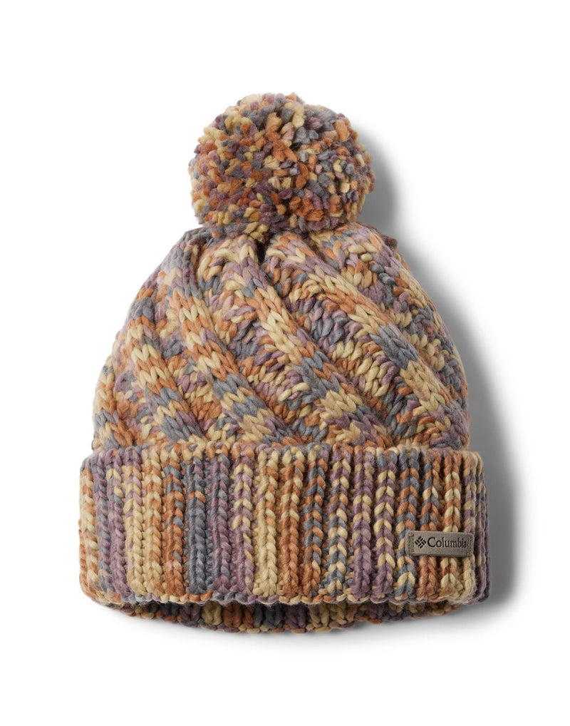 Columbia Women's Bundle Up™ Beanie in Camel Brown Ombre knit with pom pom.
