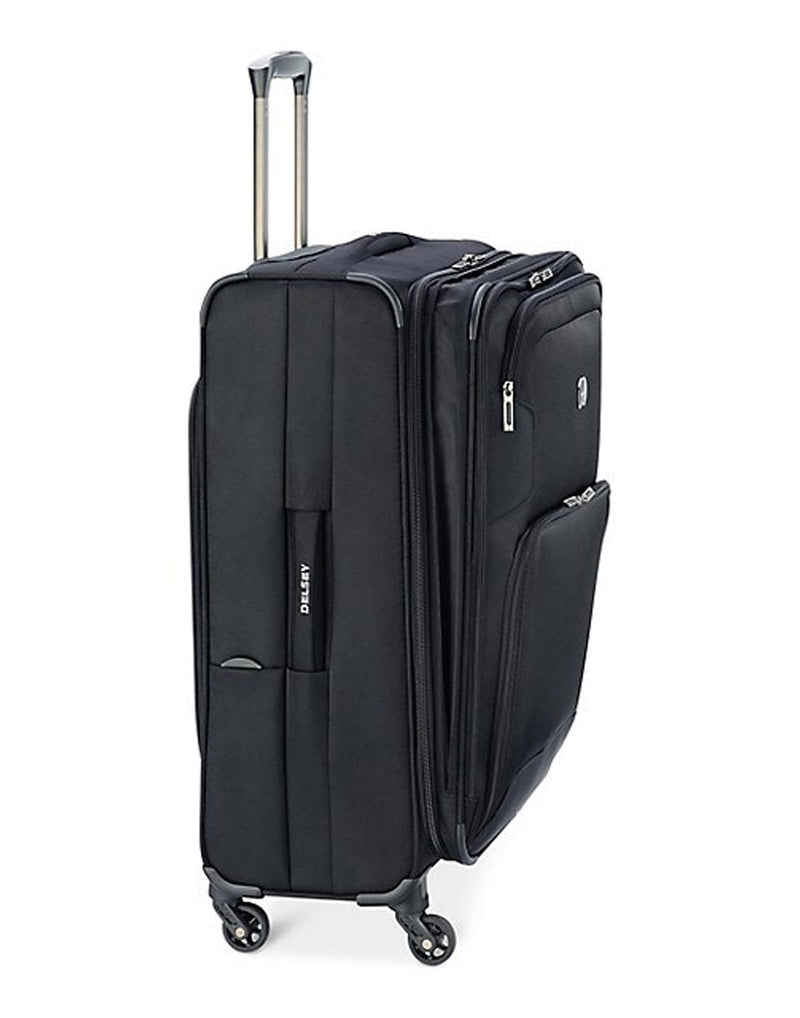 Delsey Optima Expandable 28" Spinner, black, side view