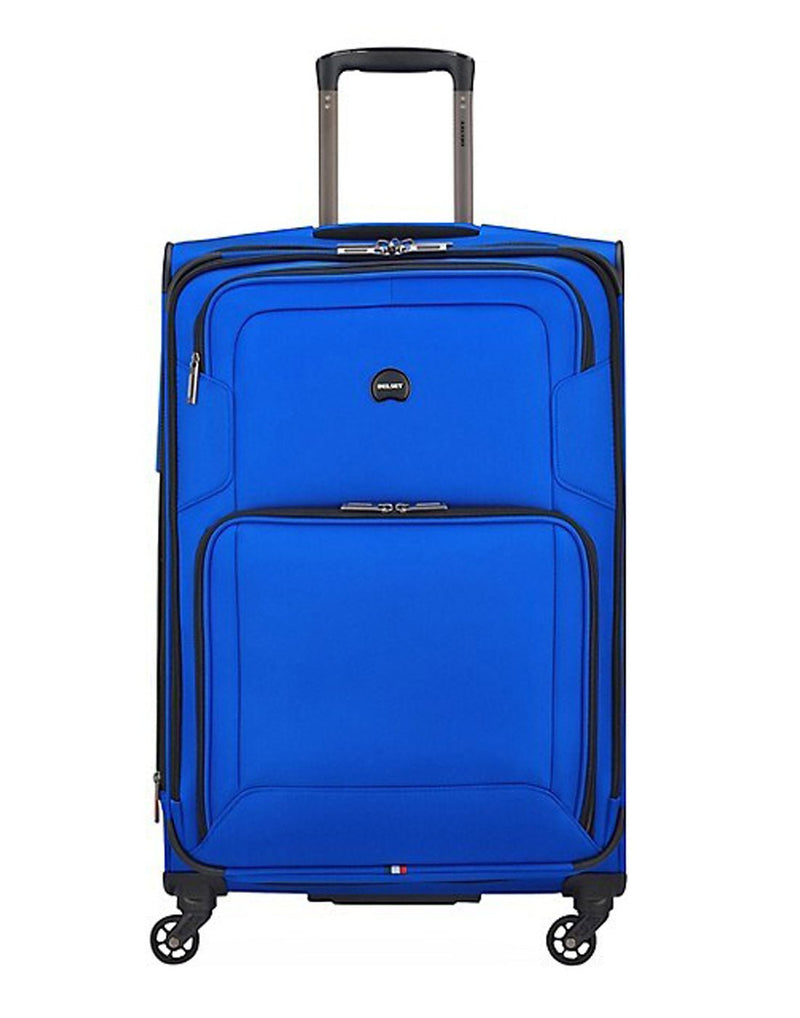 Delsey Optima Expandable 28" Spinner, blue, front view