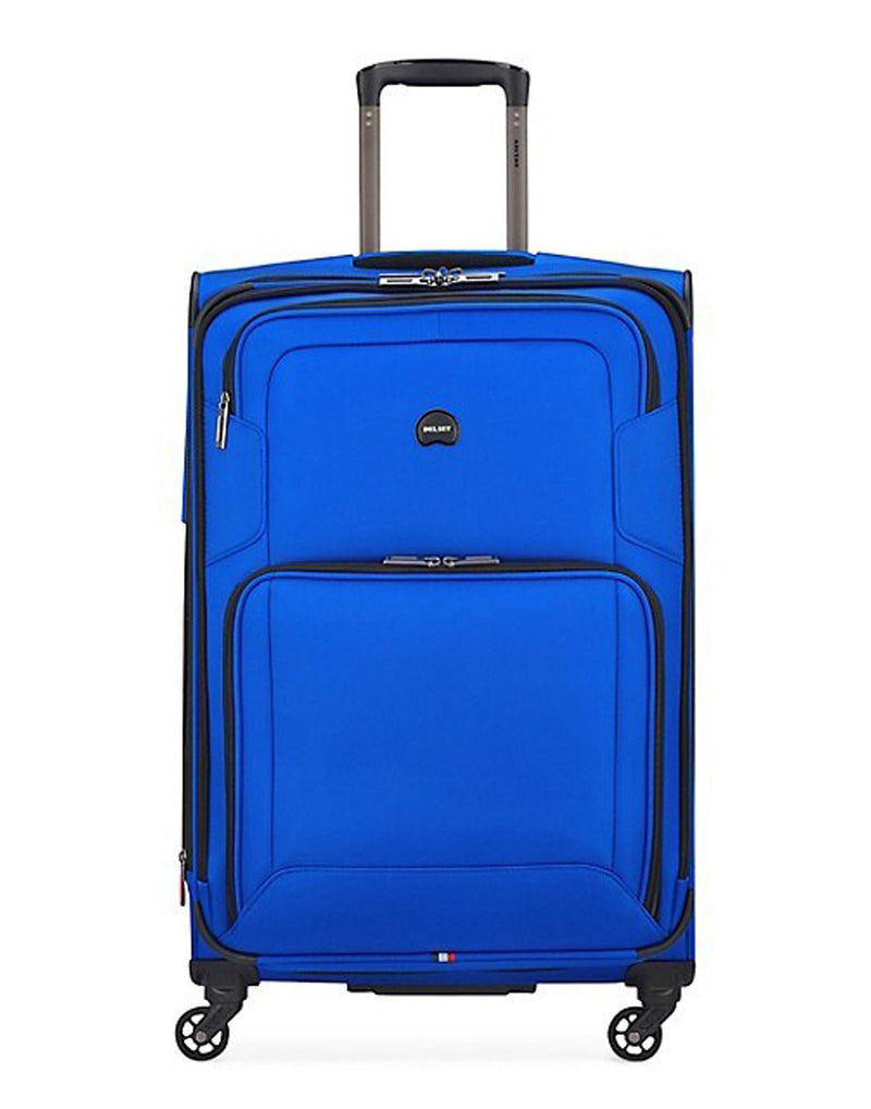 Delsey Optima Expandable 32" Spinner, blue, front view