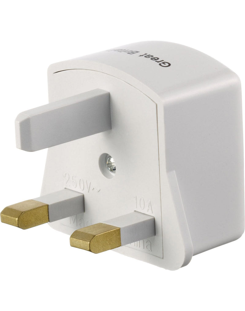 Go Travel America-UK Adapter, back angled view