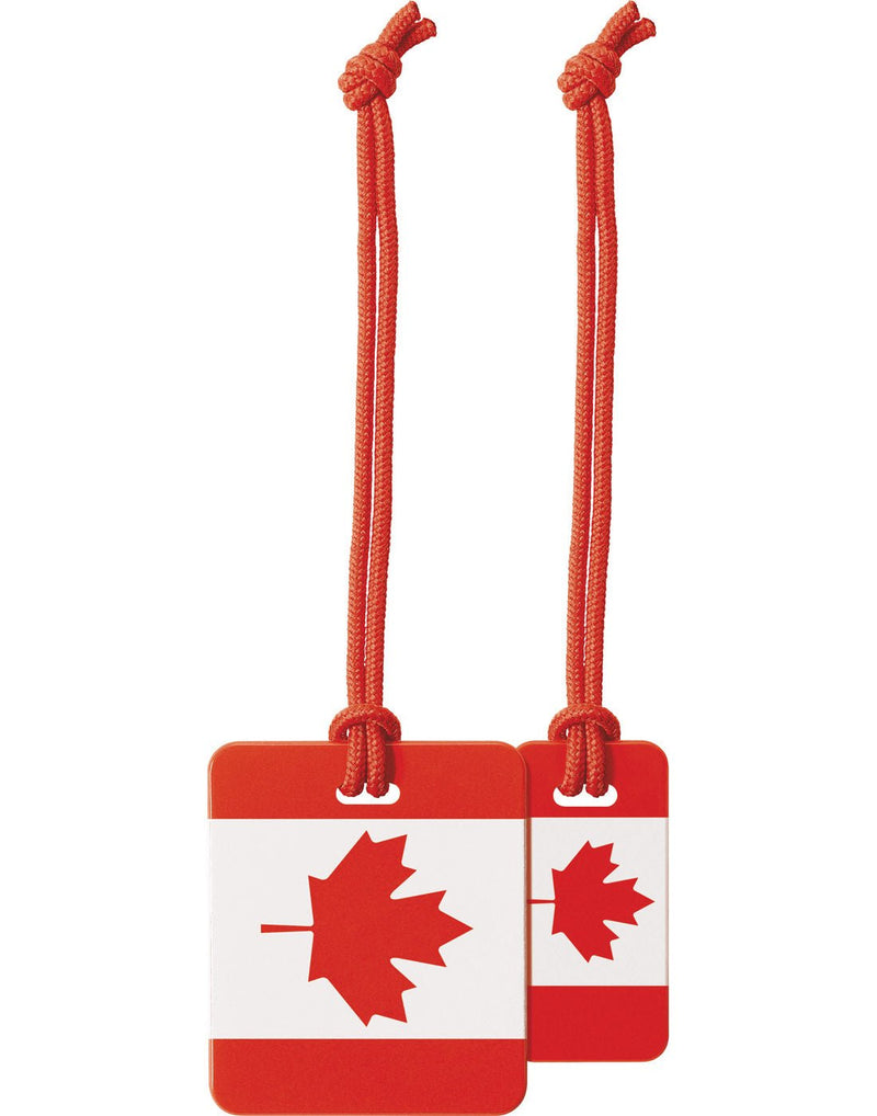 Two Go Travel Canada Flag Luggage Tags