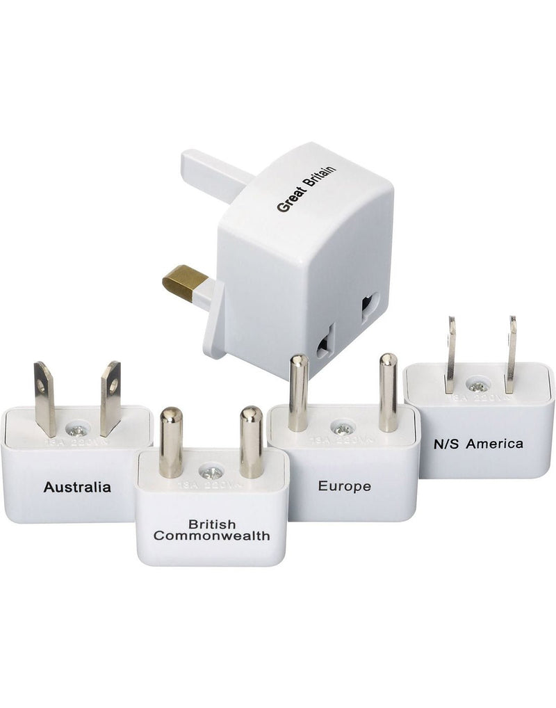 Go Travel Worldwide Adapter Kit, five different adaptors