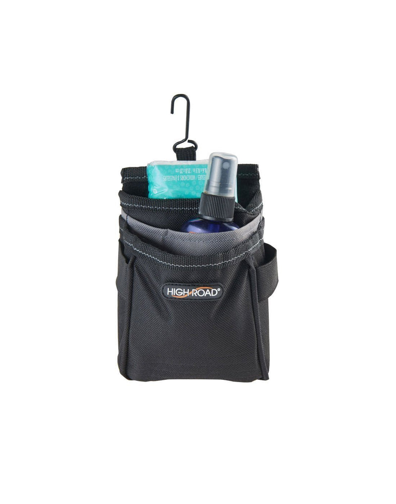 High Road DriverPockets Air Vent Cell Phone Organizer filled with sanitizer and tissue