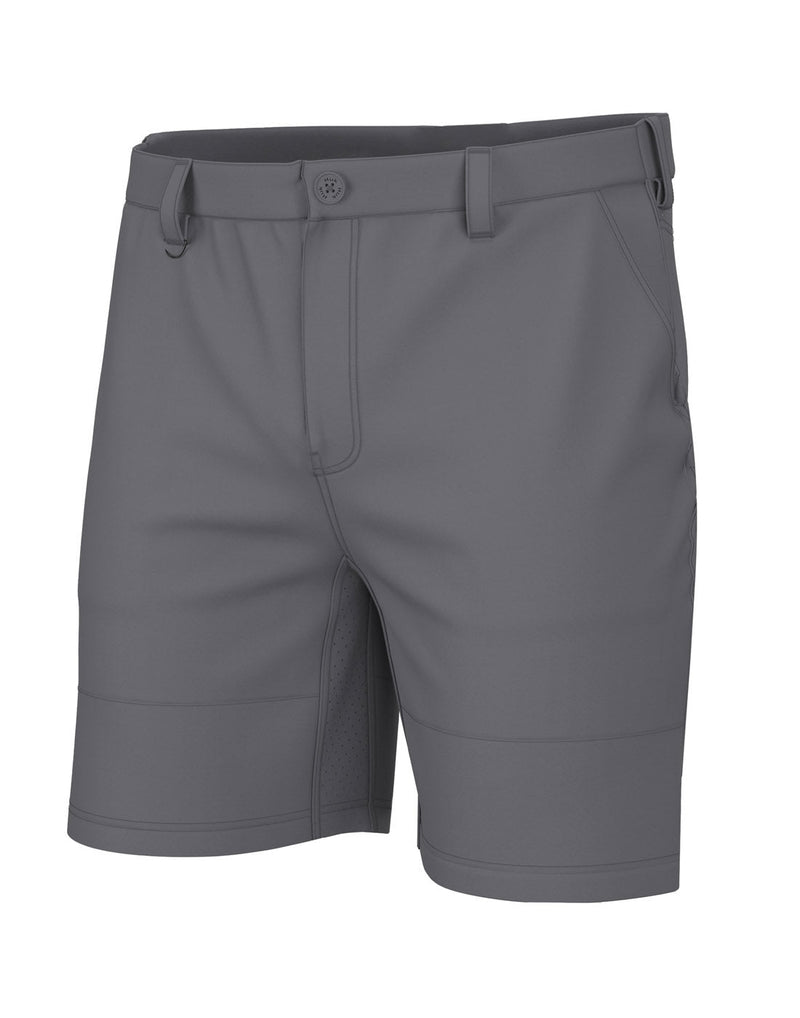 Huk Men's A1A Pro Short in night owl grey colour, front view