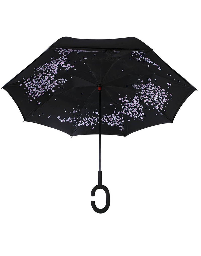 Belami by knirps reversible black colour umbrella inside view