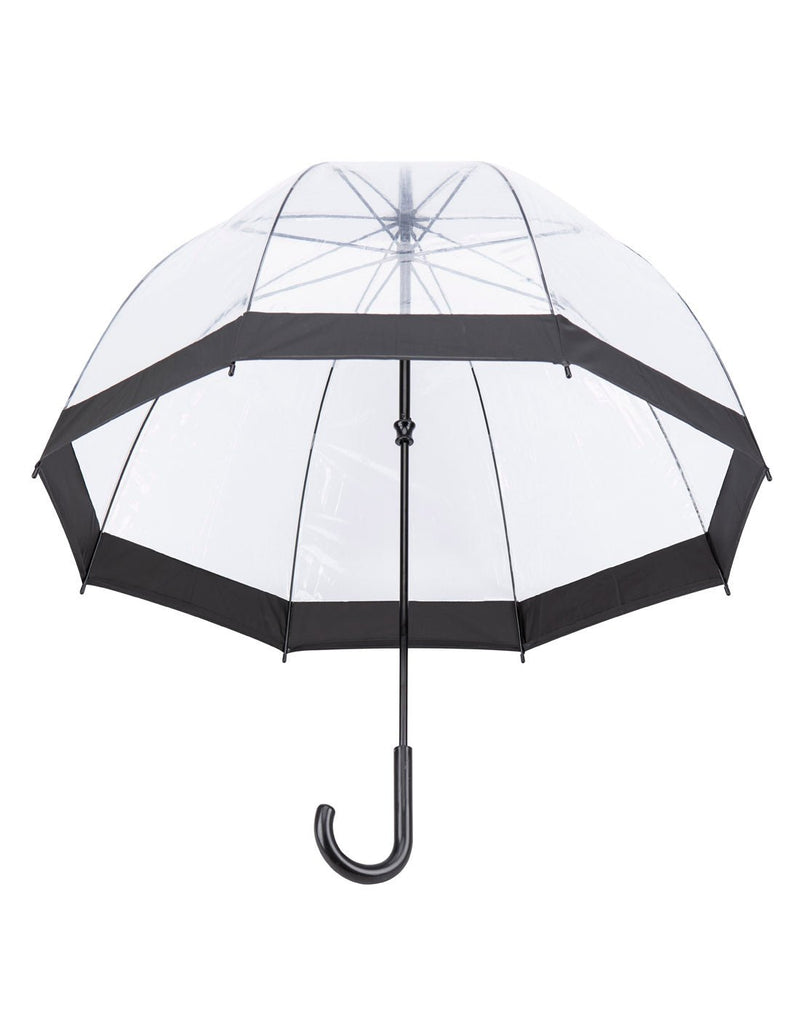 Belami Clear Dome Umbrella, open, side view