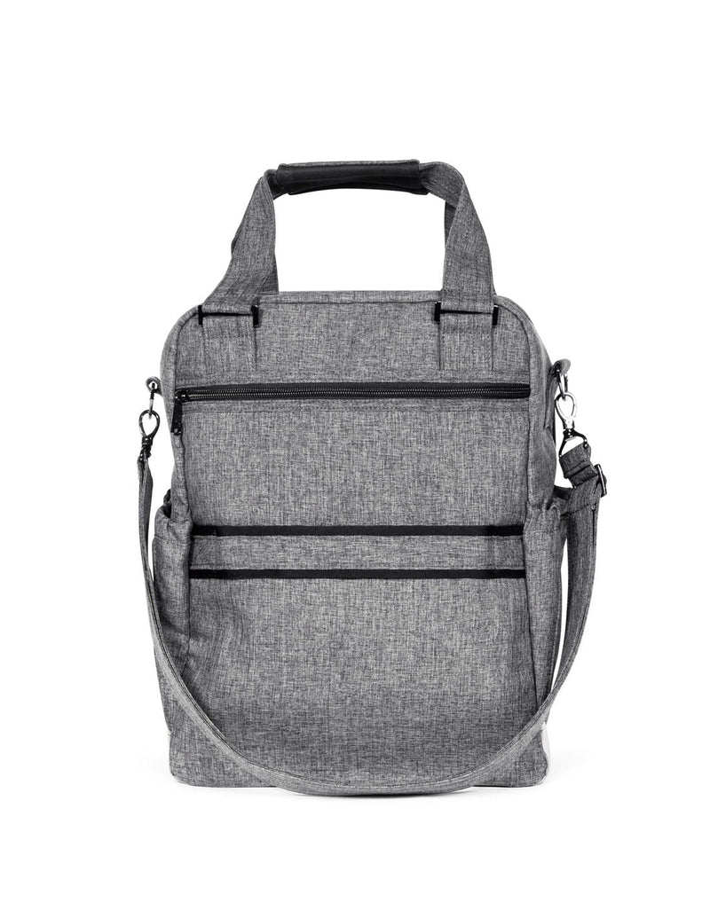 Lug Ranger XL Overnight Tote Bag in heather grey, back view