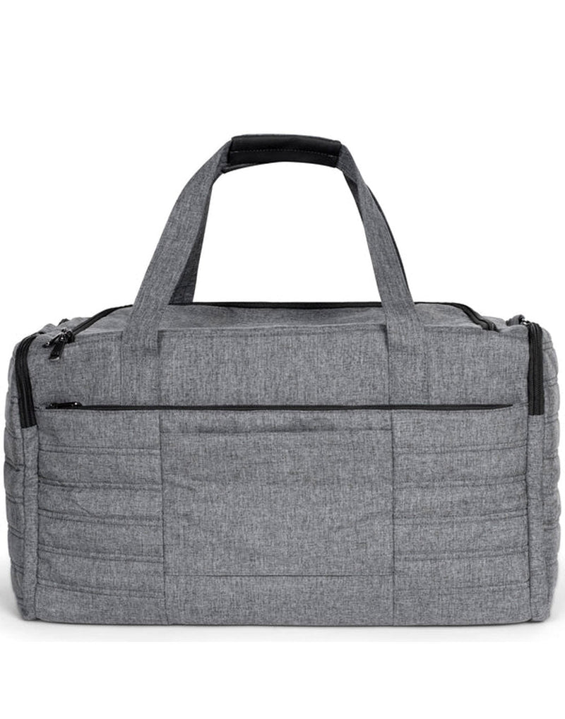 Lug Trolley Duffle Bag, heather grey, back view