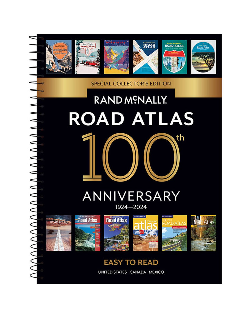 Rand McNally 2024 Midsize Easy to Read Road Atlas - 100th Anniversary Collector's Edition, book cover