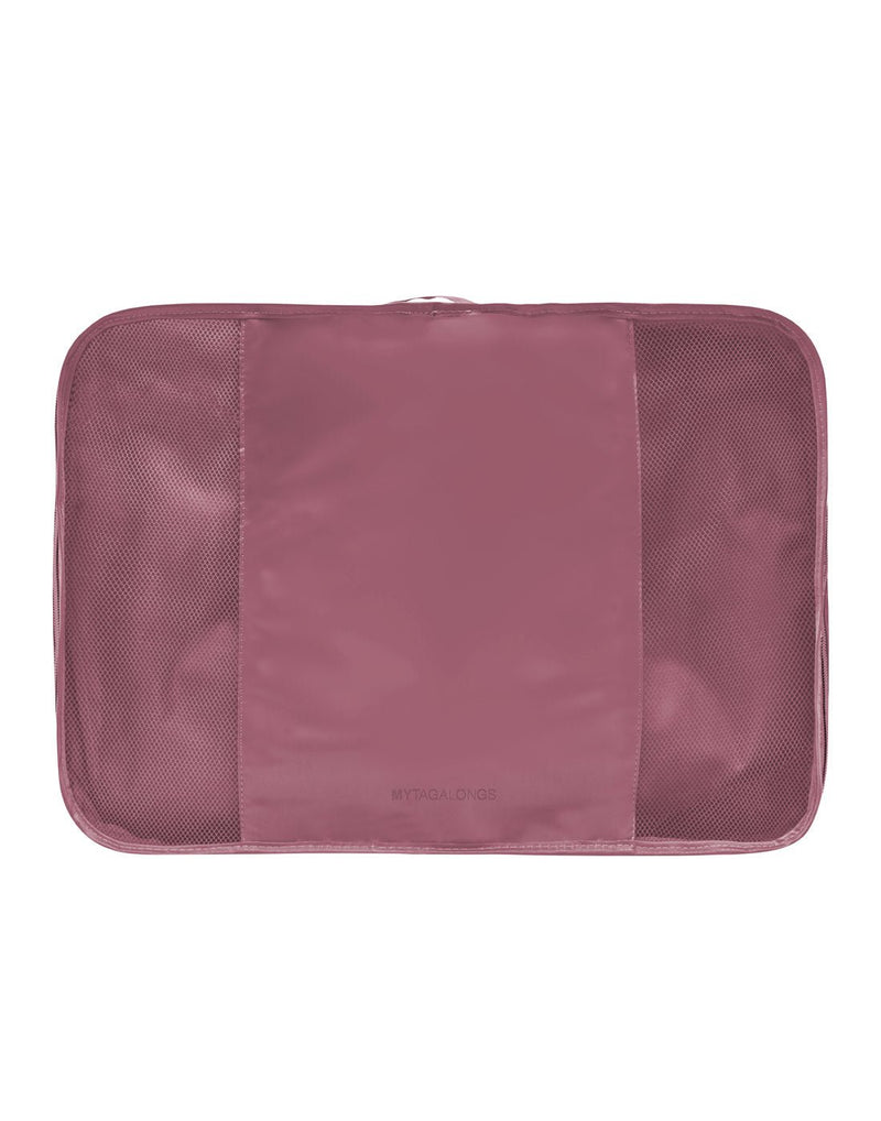 MyTagAlongs Long Haul large size packing cube in mauve, front view
