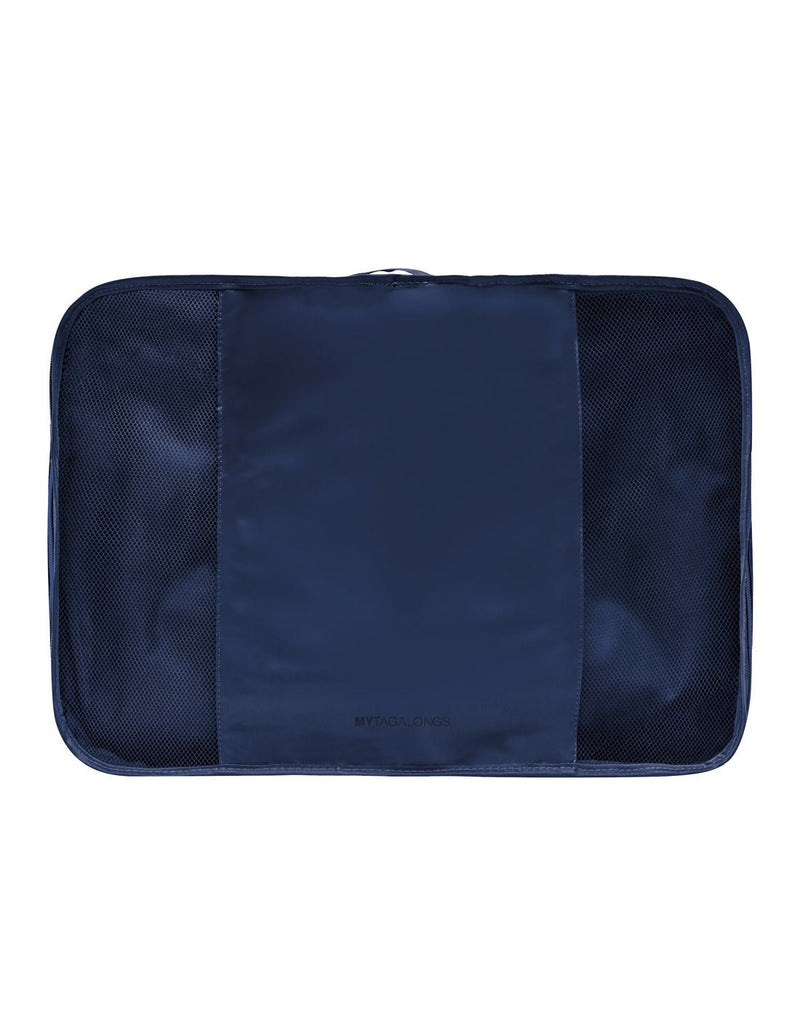 MyTagAlongs Long Haul large size packing cube in navy, front view