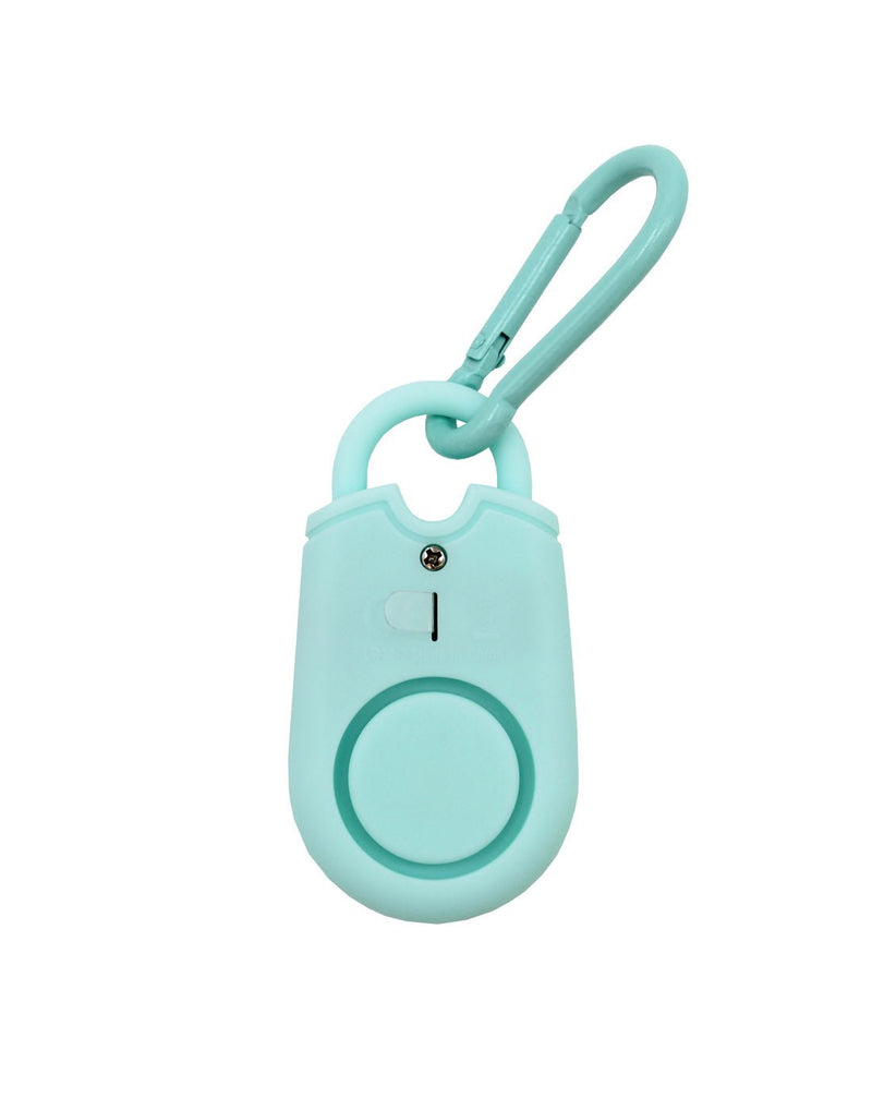 MyTagAlongs Personal Alarm in mint colour, back view