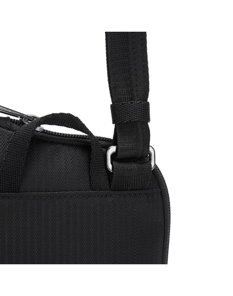 Daysafe econyl black colour recycled crossbody bag strap