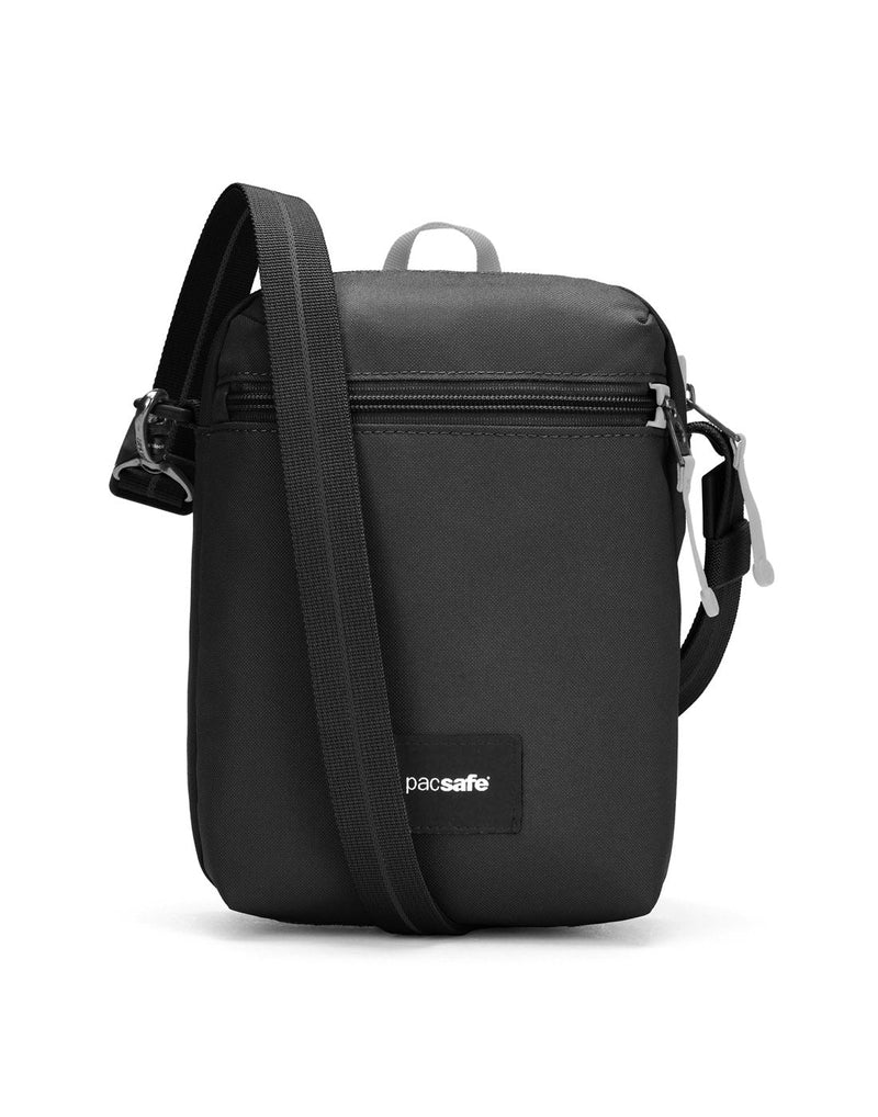 Pacsafe® GO Anti-Theft Festival Crossbody in jet black colour front view.