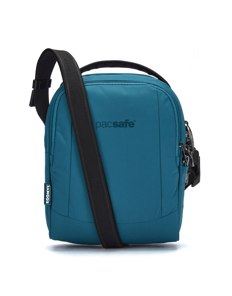 Pacsafe® LS100 Anti-theft Crossbody Bag, tidal teal, front view