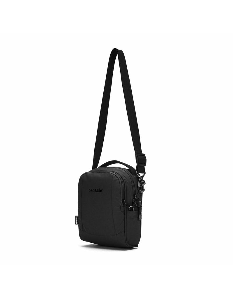Pacsafe® LS100 Anti-theft Crossbody Bag, black, front angled view