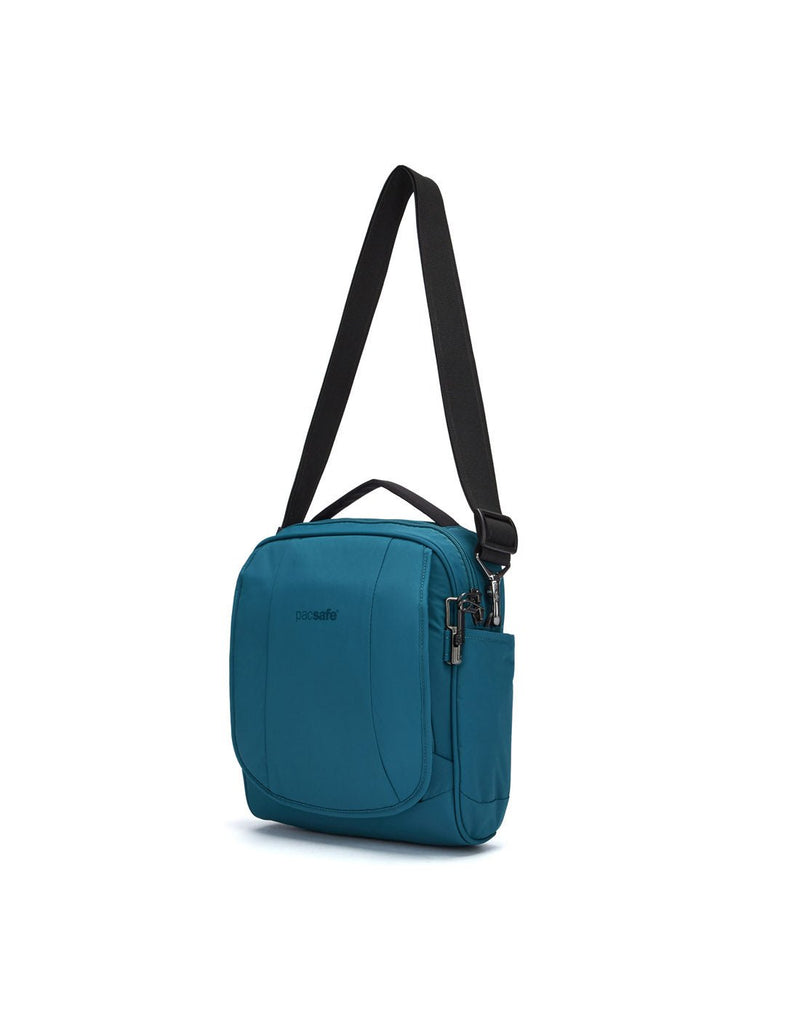 Pacsafe® LS200 Anti-theft Crossbody Bag, tidal teal, front angled view