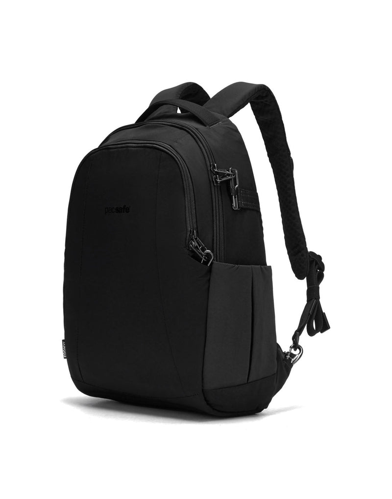 Pacsafe LS350 Anti-Theft 15L Backpack, black, front angled view