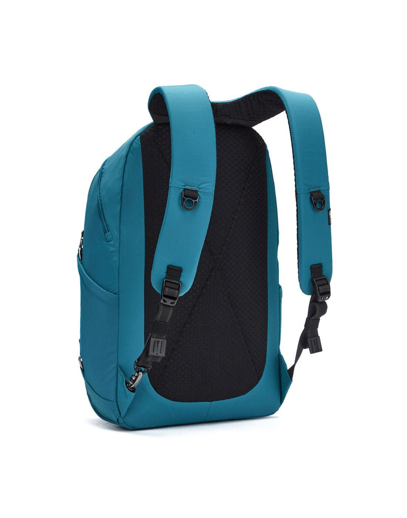Pacsafe® LS450 Anti-Theft 25L Backpack, tidal teal, back angled view