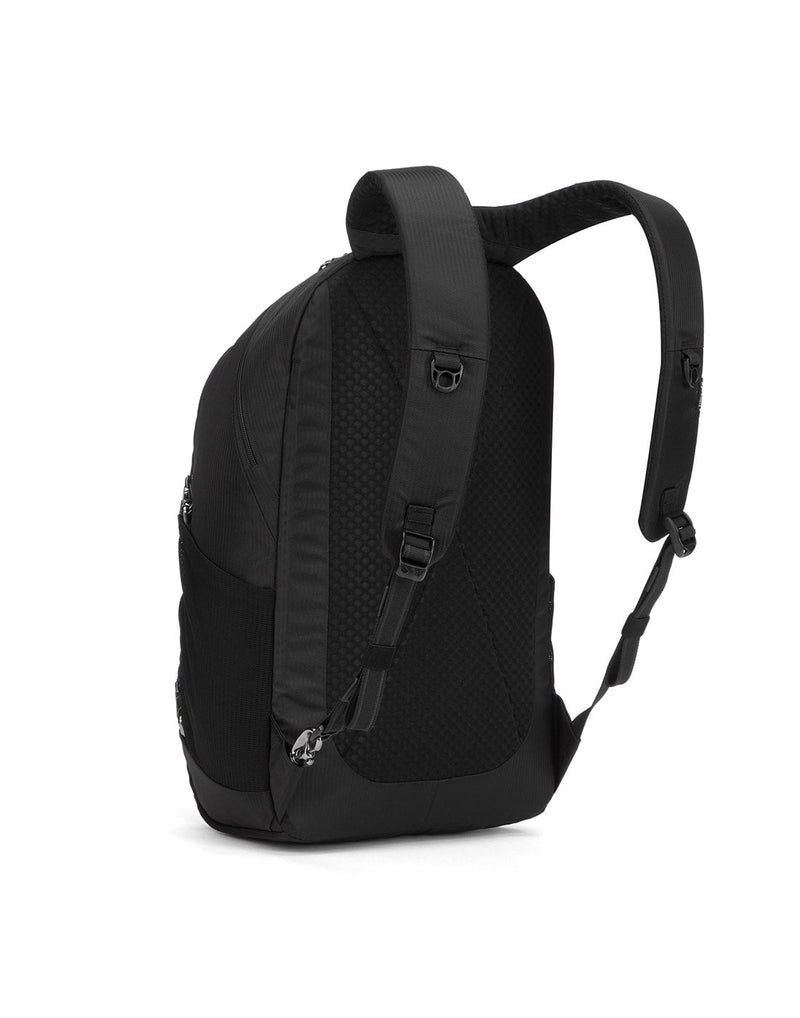 Pacsafe Metrosafe LS450 Anti-Theft 25L Backpack, black, back angled view
