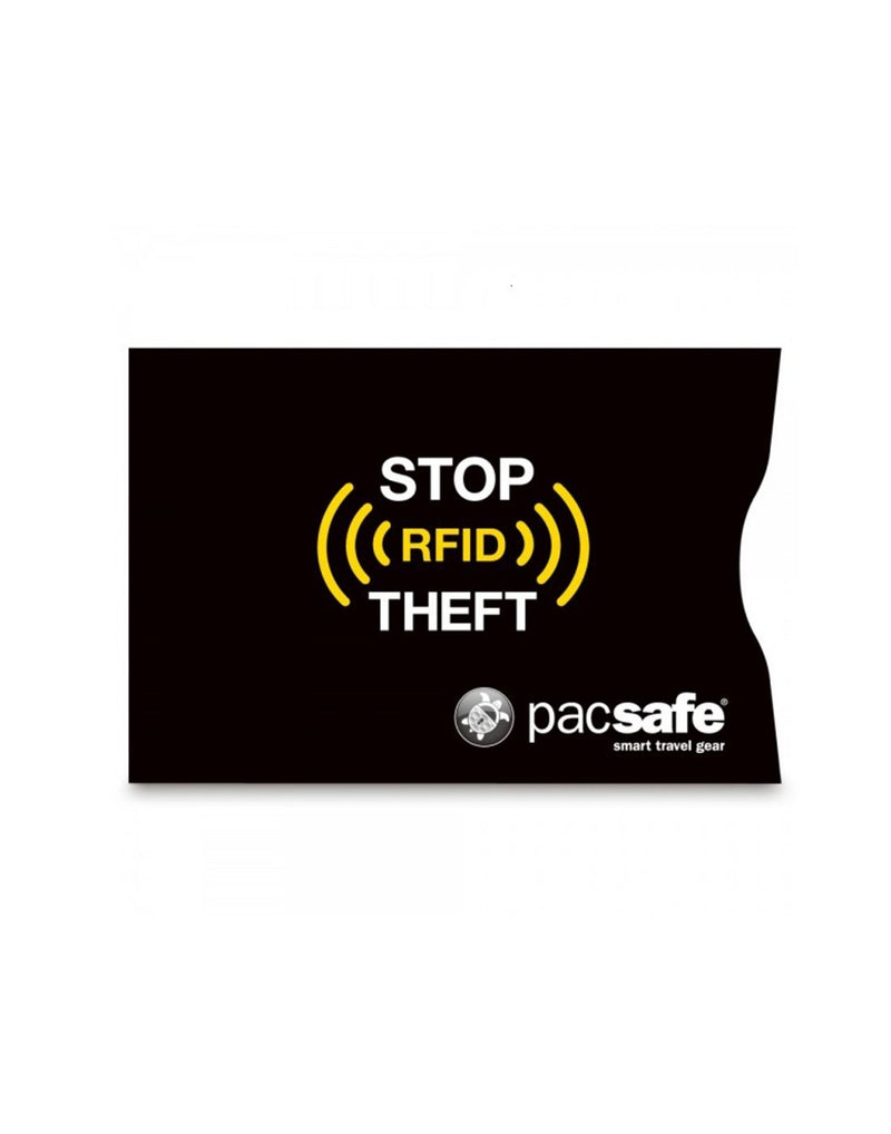Pacsafe RFID sleeve 25 credit card sleeve front view