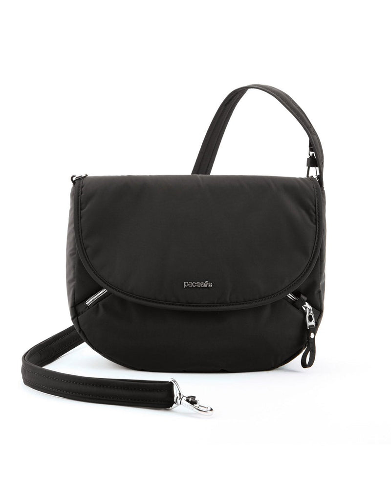 Pacsafe stylesafe anti-theft black colour crossbody bag detachable strap