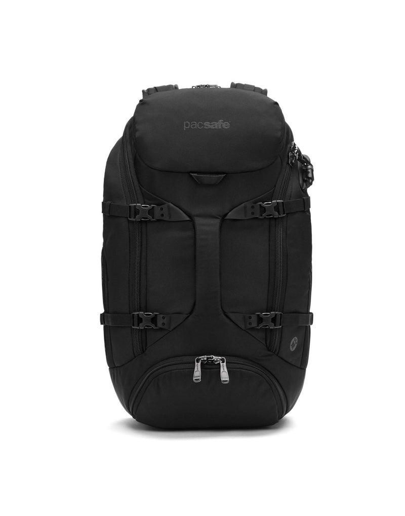 Pacsafe Venturesafe® EXP35 Anti-Theft Travel Backpack, black, front view