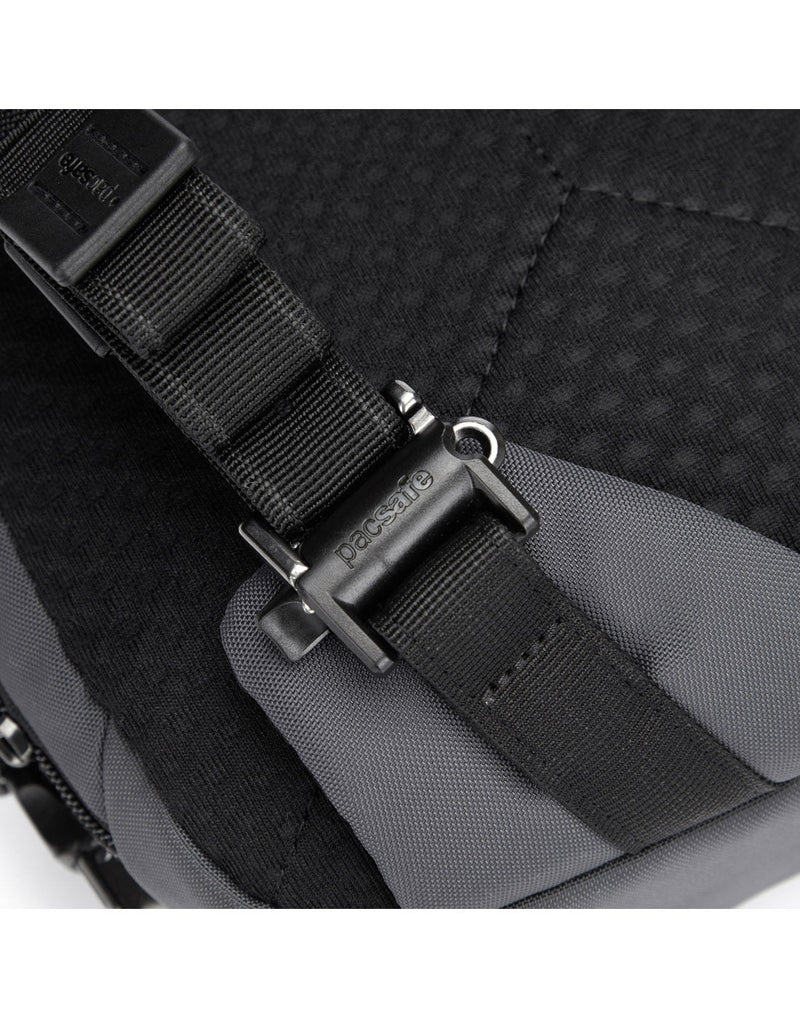 Close up of lockable sling strap