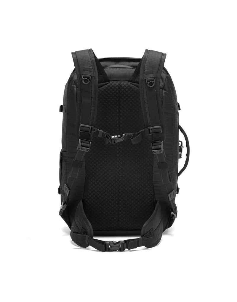 Pacsafe Vibe 40L Anti-theft Carry-on Backpack, black, back view
