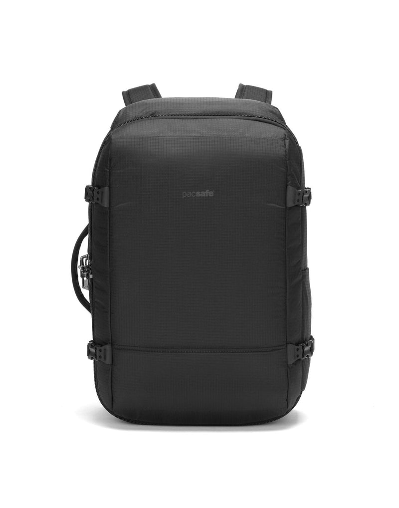 Pacsafe Vibe 40L Anti-theft Carry-on Backpack, black, front view