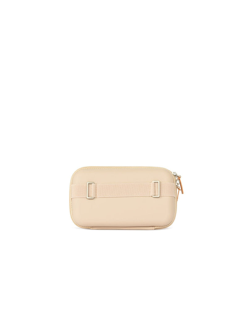 Back of the Rollink Mini Bag Tour in Peach colour showing the hand strap.