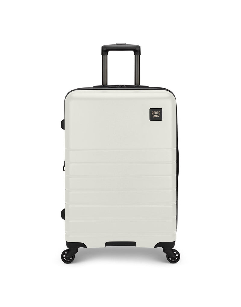 Roots Panorama 24" Hardside Expandable Spinner in tofu, white colour, front view