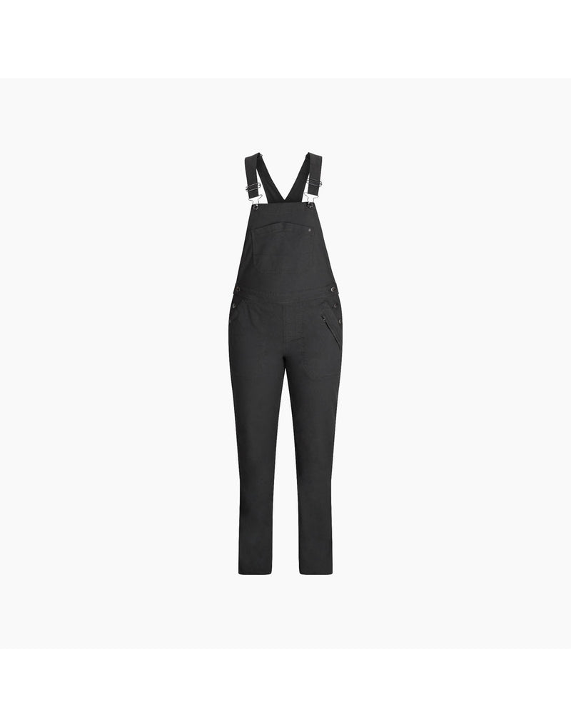 Royal Robbins Women's Half Dome Overall in charcoal grey, front view