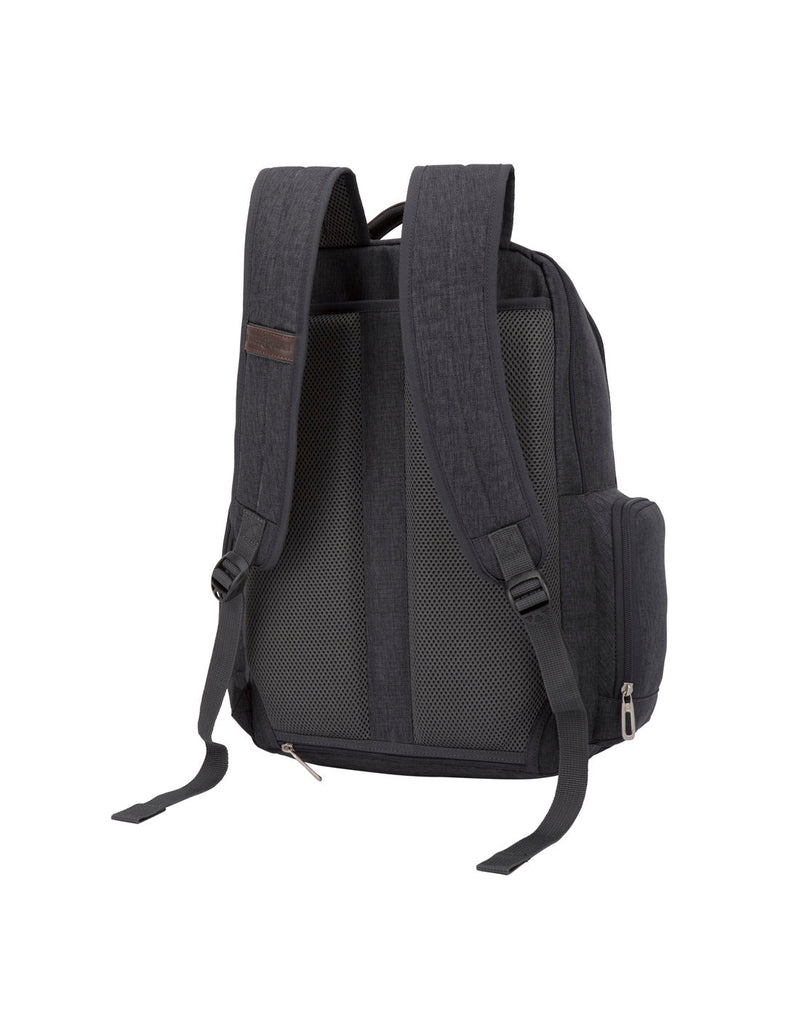 Swiss Gear 26L Computer Backpack, grey, back angled view