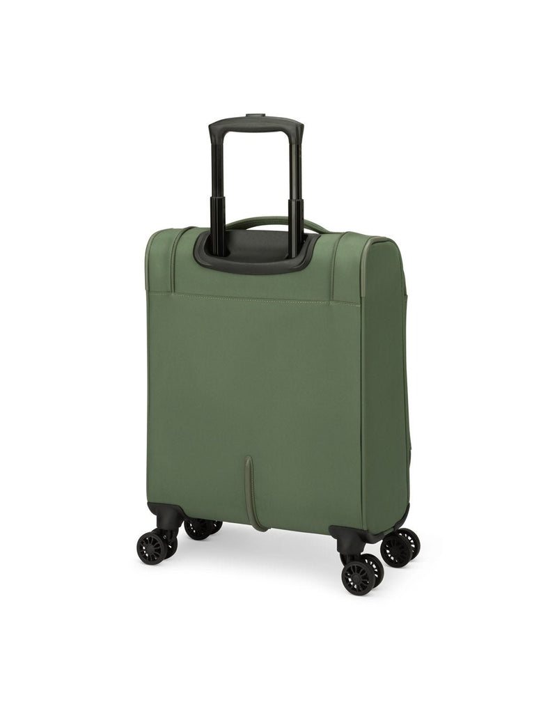 Swiss Gear Altitude 19" Carry-on Spinner in khaki, back angled view