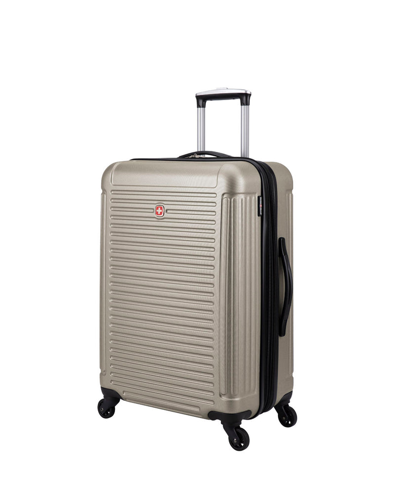 Swiss Gear Escapade 5 Hardside 24" Expandable Spinner, sand, front side view