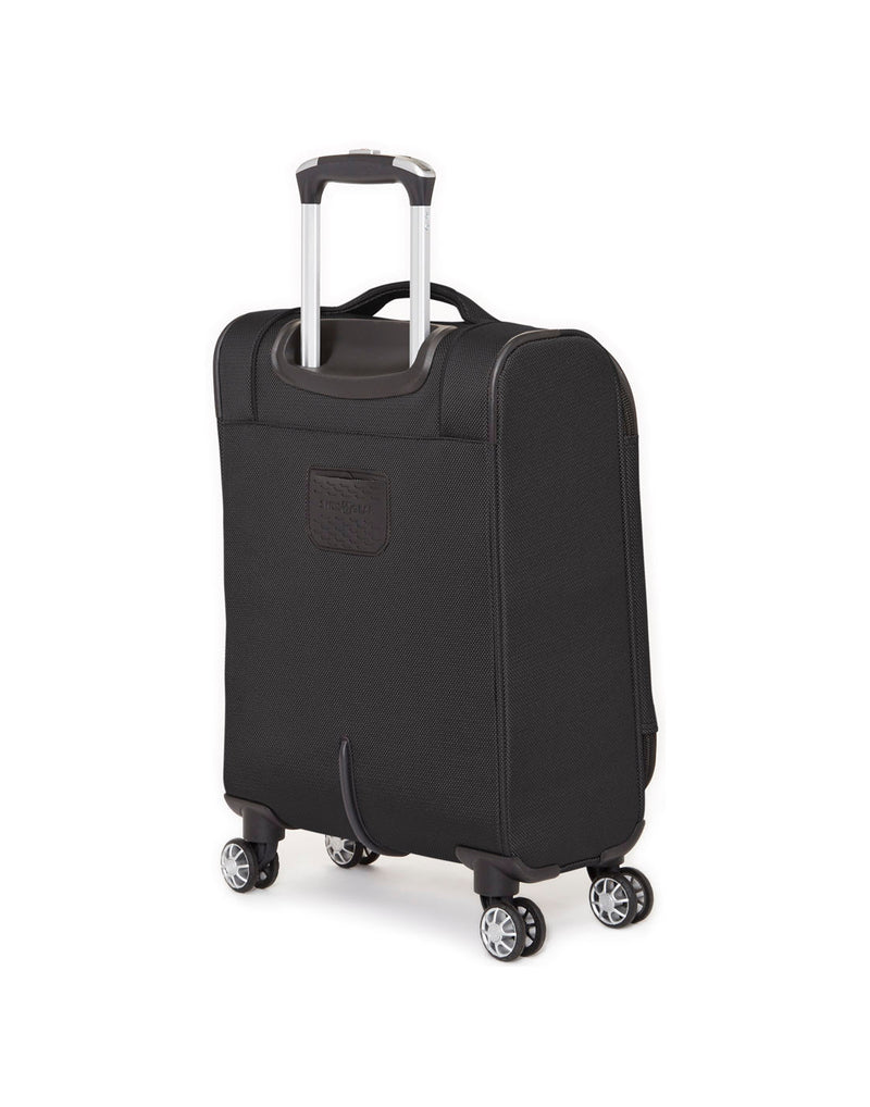 Swiss Gear Neolite III 19" Carry-on Spinner, black, back angled view