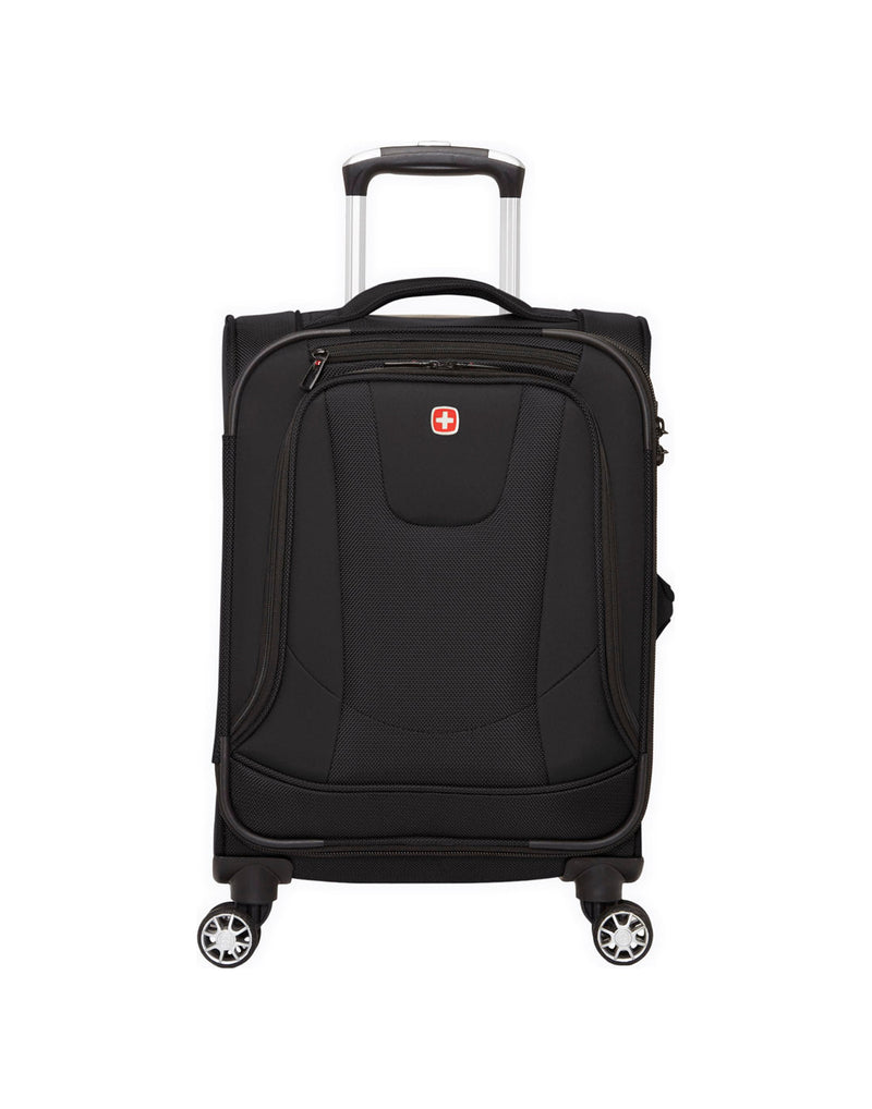 Swiss Gear Neolite III 19" Carry-on Spinner, black, front view