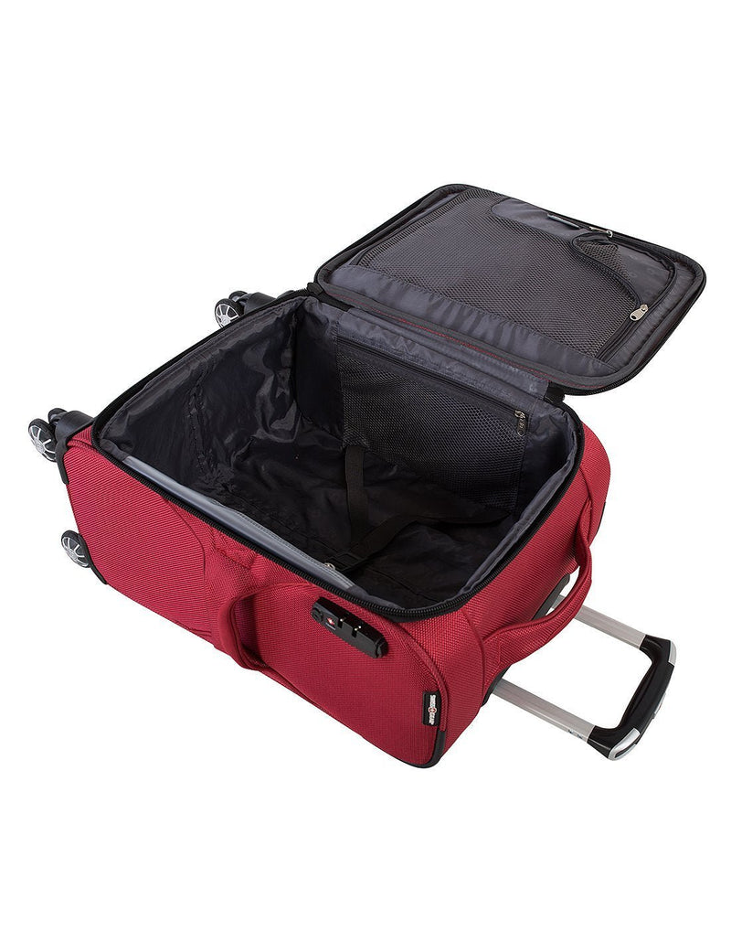Swiss gear neolite 3 19" carry-on spinner luggage bag interior view