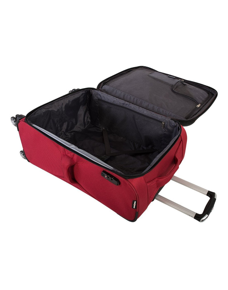 Swiss gear neolite 3  29" expandable spinner luggage bag interior view
