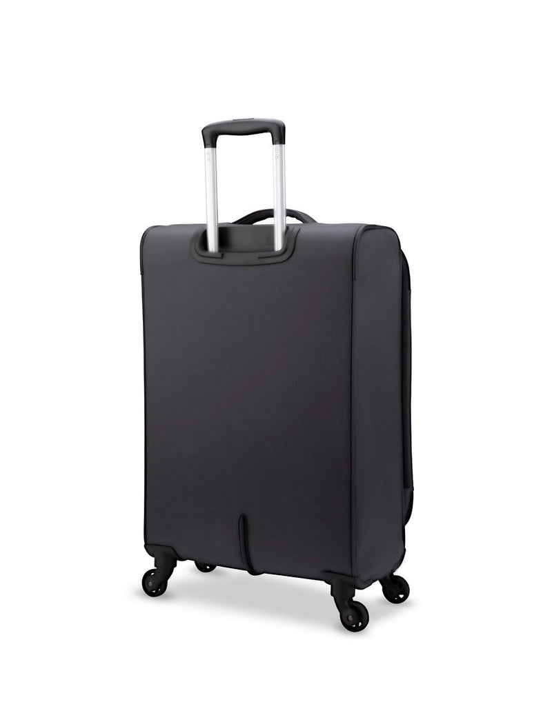 Swiss Gear Phoenix 24" Expandable Spinner, charcoal, back view.