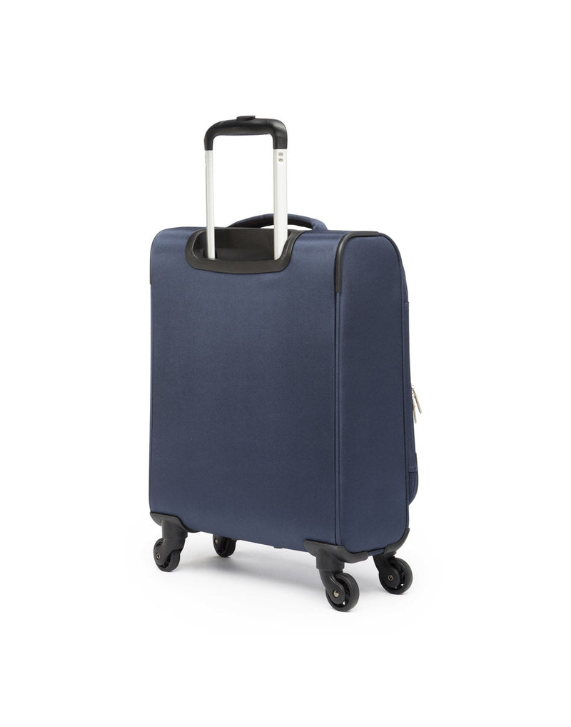 Swiss Gear Round Trip II 19" Carry-on Spinner, blue, back angled view