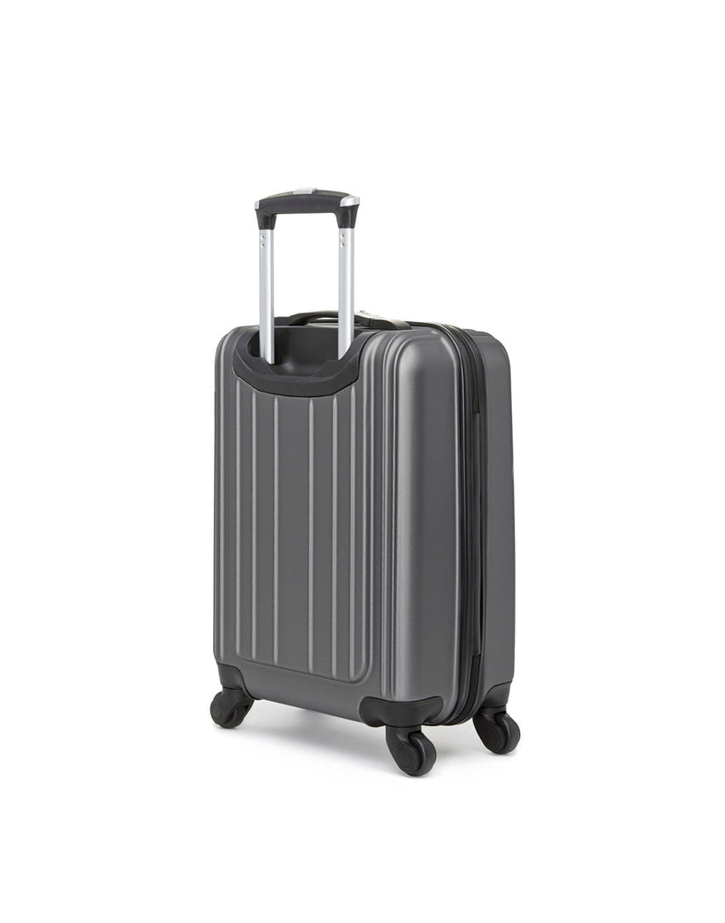 Swiss Gear Sion 19" Hardside Carry-on Spinner, titanium, back angled view